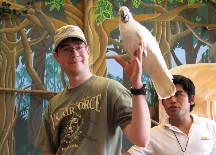 Michael with White Cockatoo