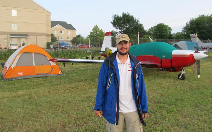 Parrot Camping at Oshkosh