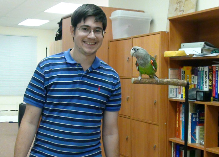 Michael and Truman the Cape Parrot